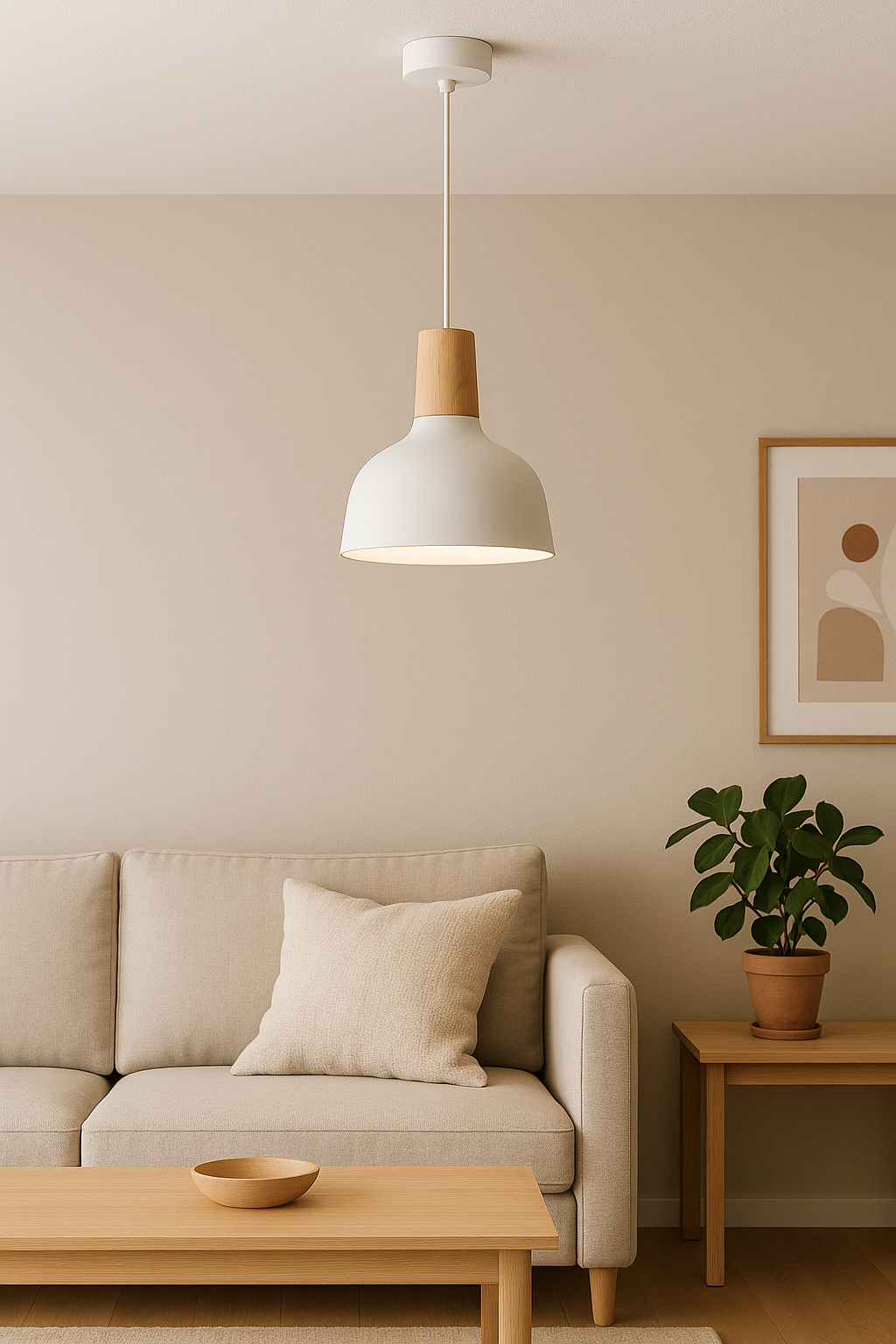 Skandynawska Lampa Wisząca o Nowoczesnym Stylu